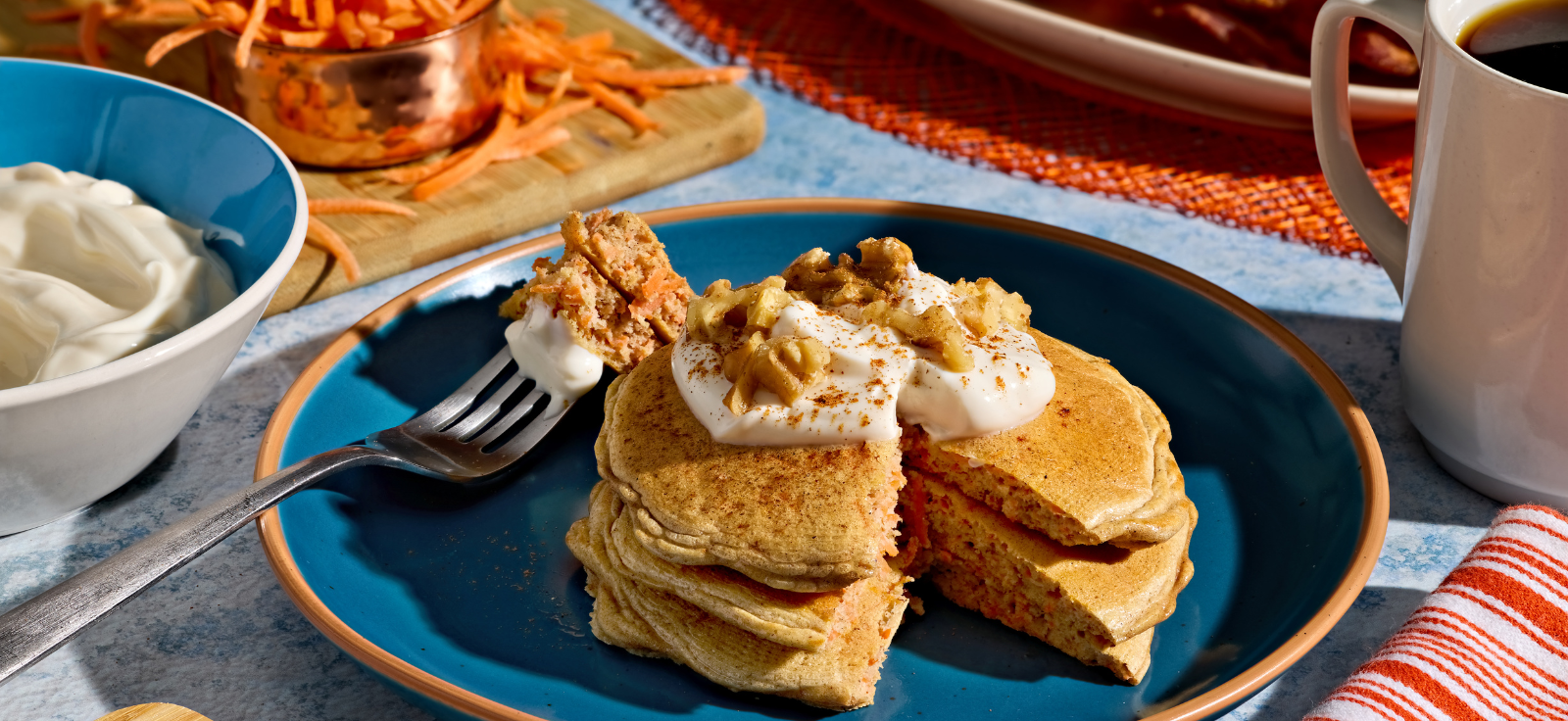 Carrot Cake Protein Pancakes: Recipe