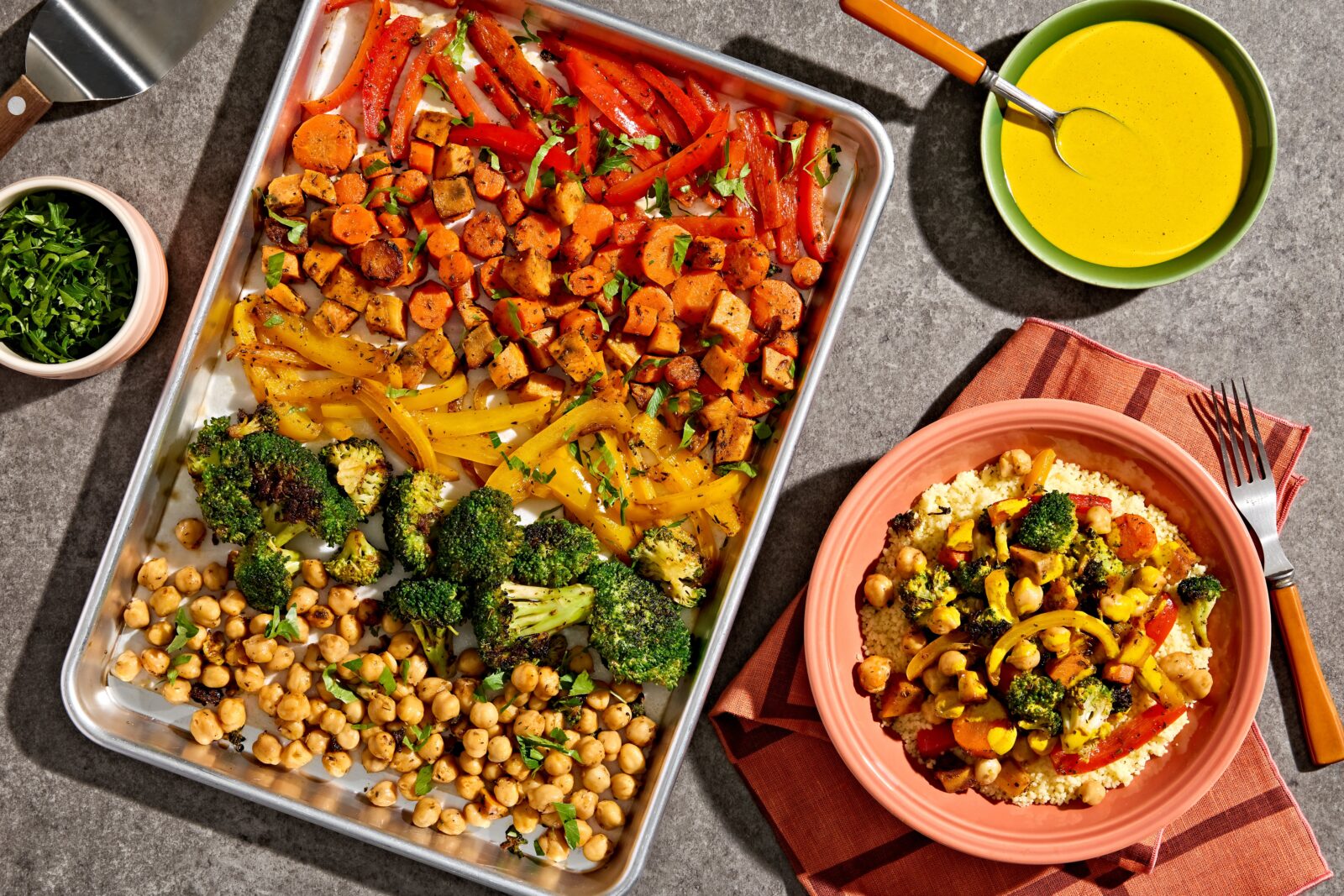 Rainbow Veggie Sheet-Pan Dinner