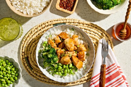 High Protein Hot Honey Chicken Bowl | Crunch Fitness Recipes
